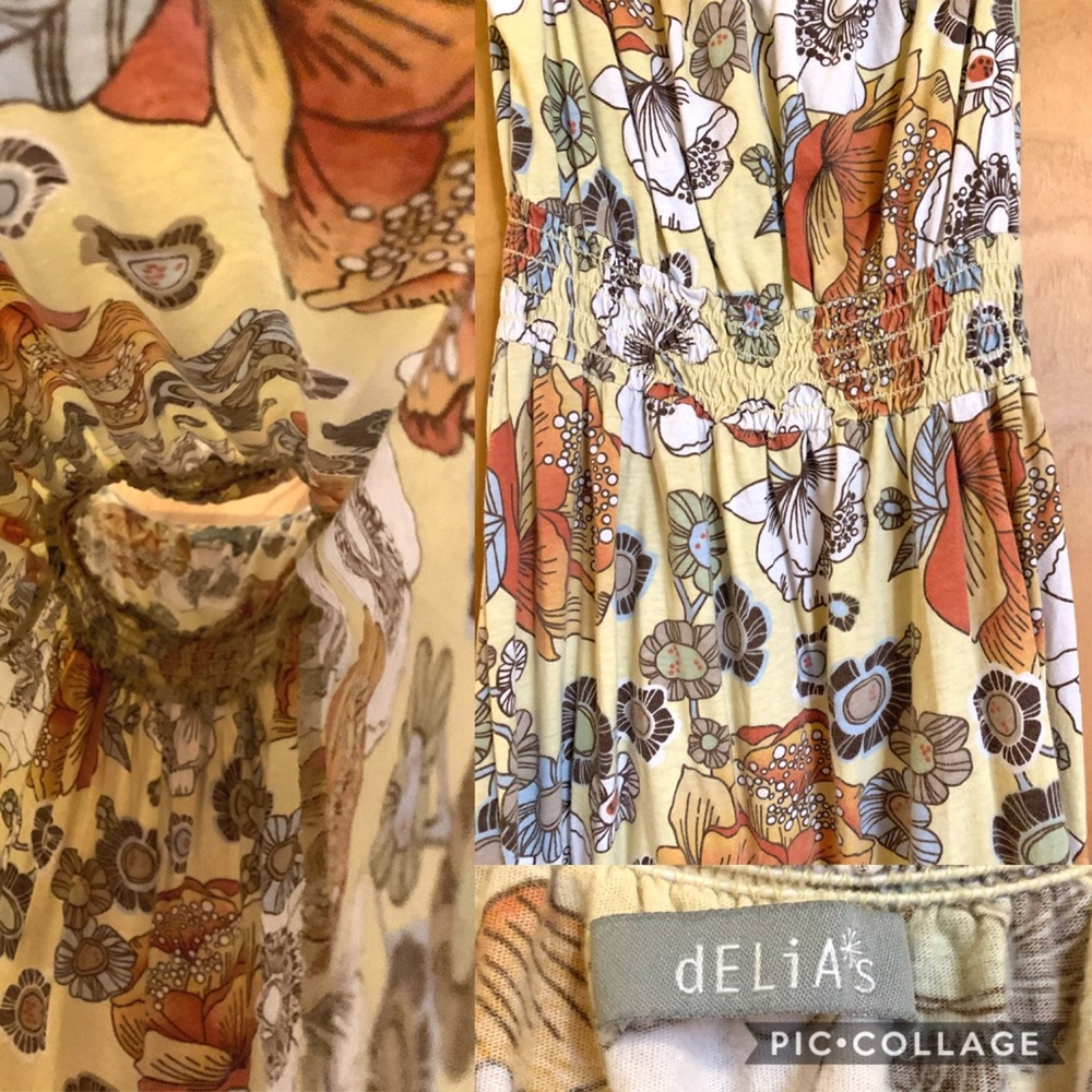 dELiA’s Impressionist Flower Sundress Mini EUC SP - Picture 4 of 10